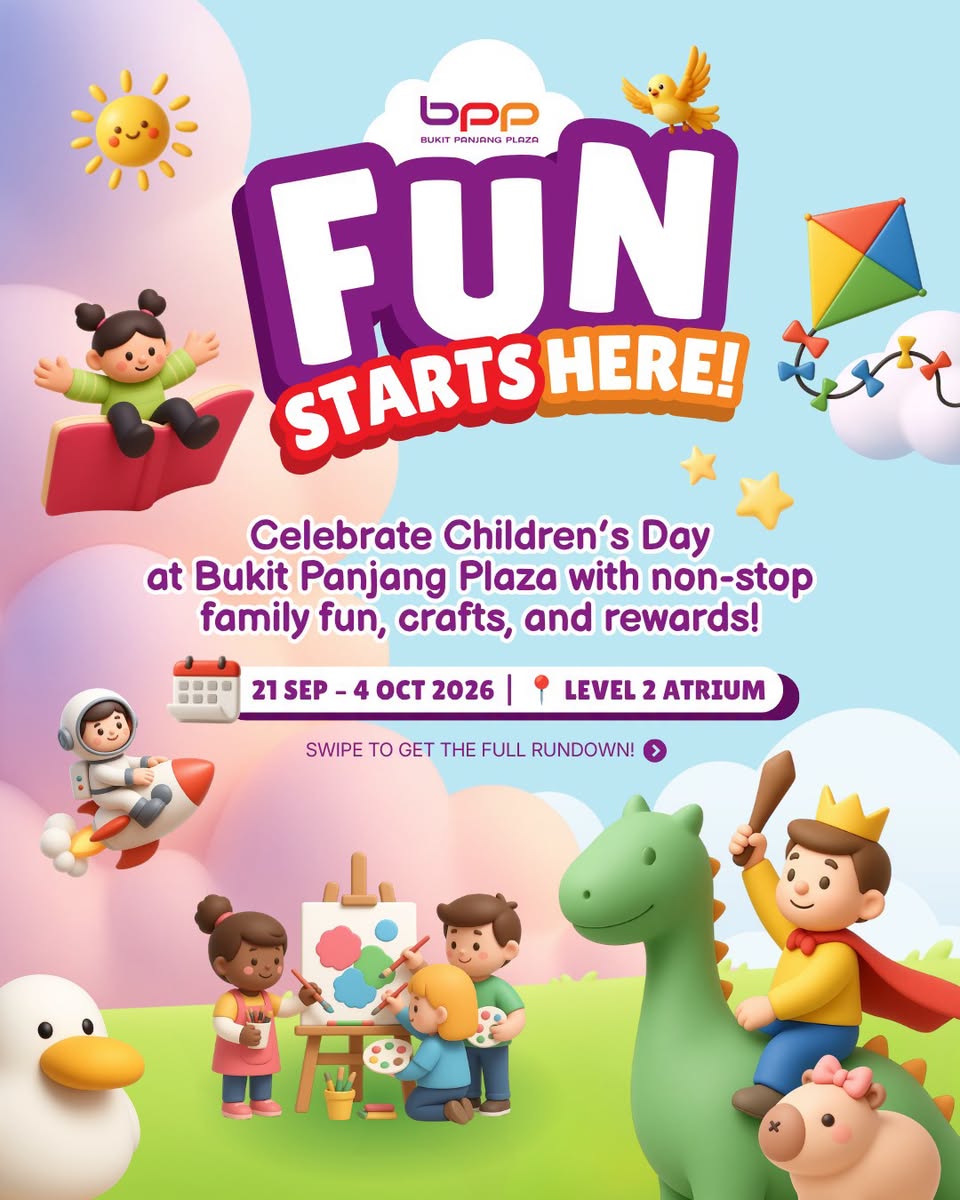 Bukit Panjang Plaza Children's Day event banner