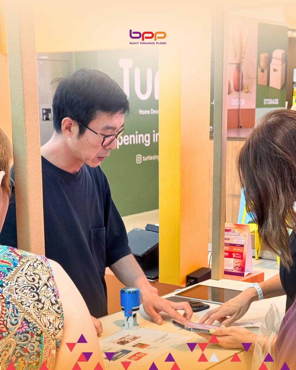 TUP Home Decor display at Bukit Panjang Plaza pop-up