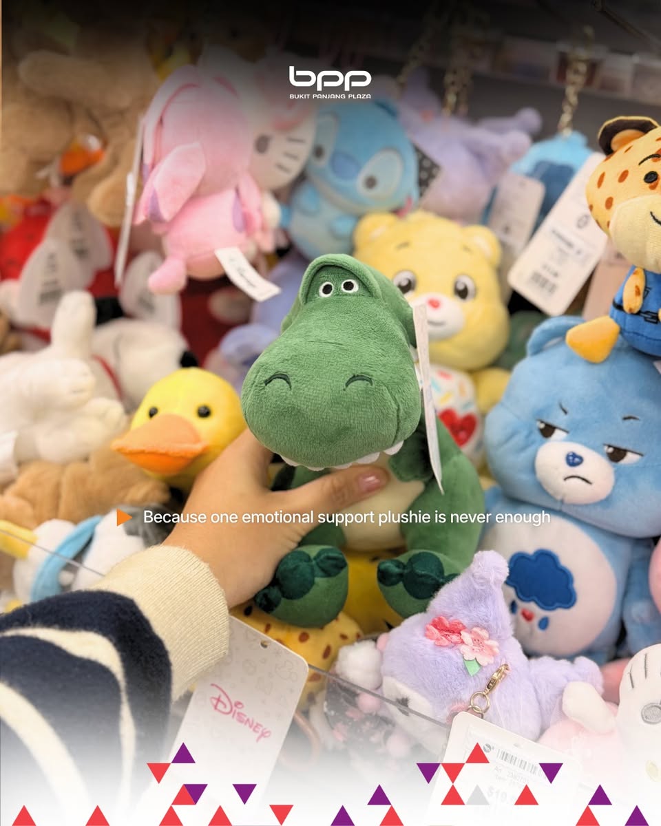 Plushies on display at Popular Bookstore Bukit Panjang Plaza