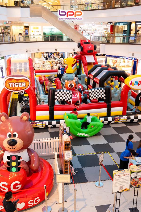 An exciting and engaging inflatable play zone for families