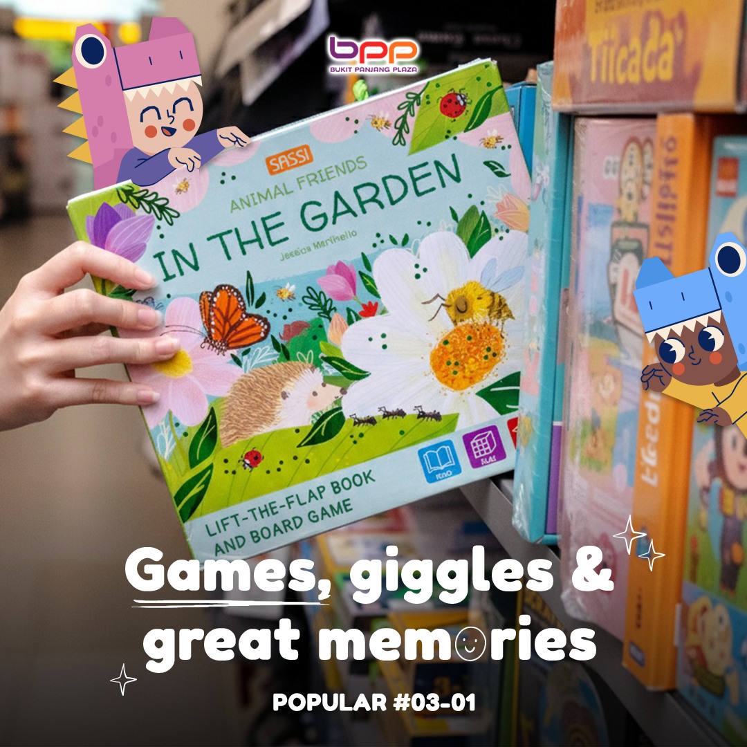 Children happily engaging in activities at Popular Bookstore Singapore