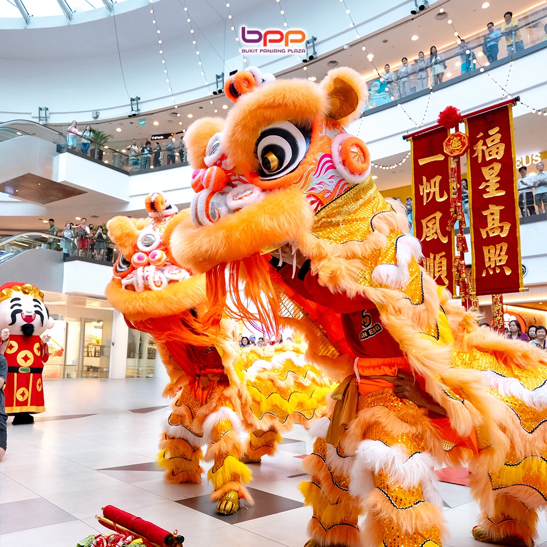 Excited spectators enjoying the Lunar New Year festivities.