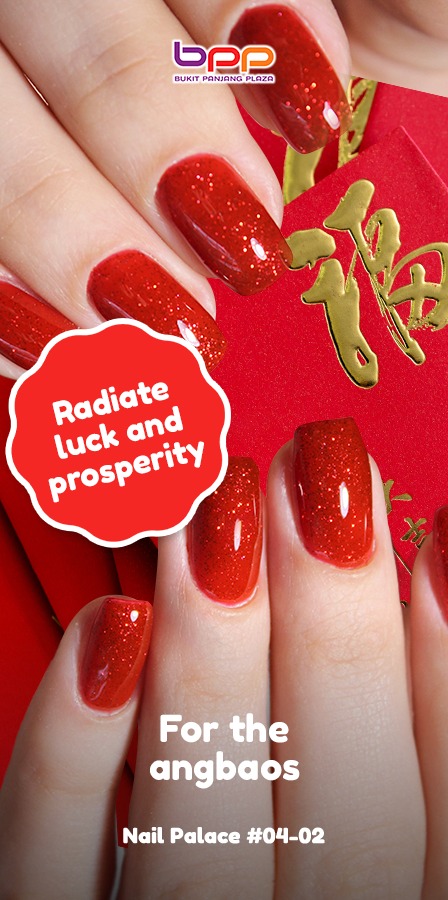 Elegant festive nail art design