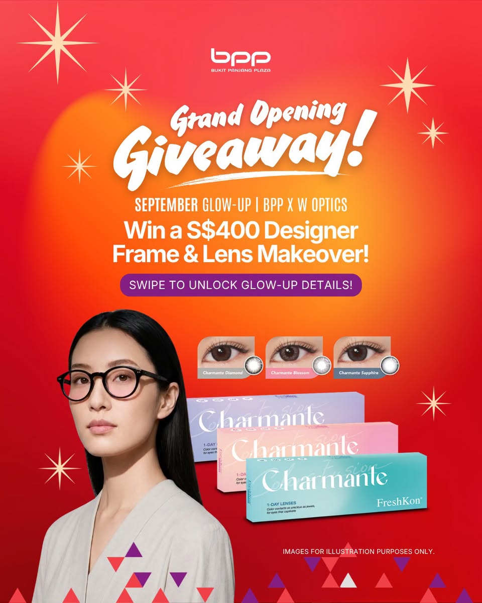 W Optics grand opening giveaway at Bukit Panjang Plaza
