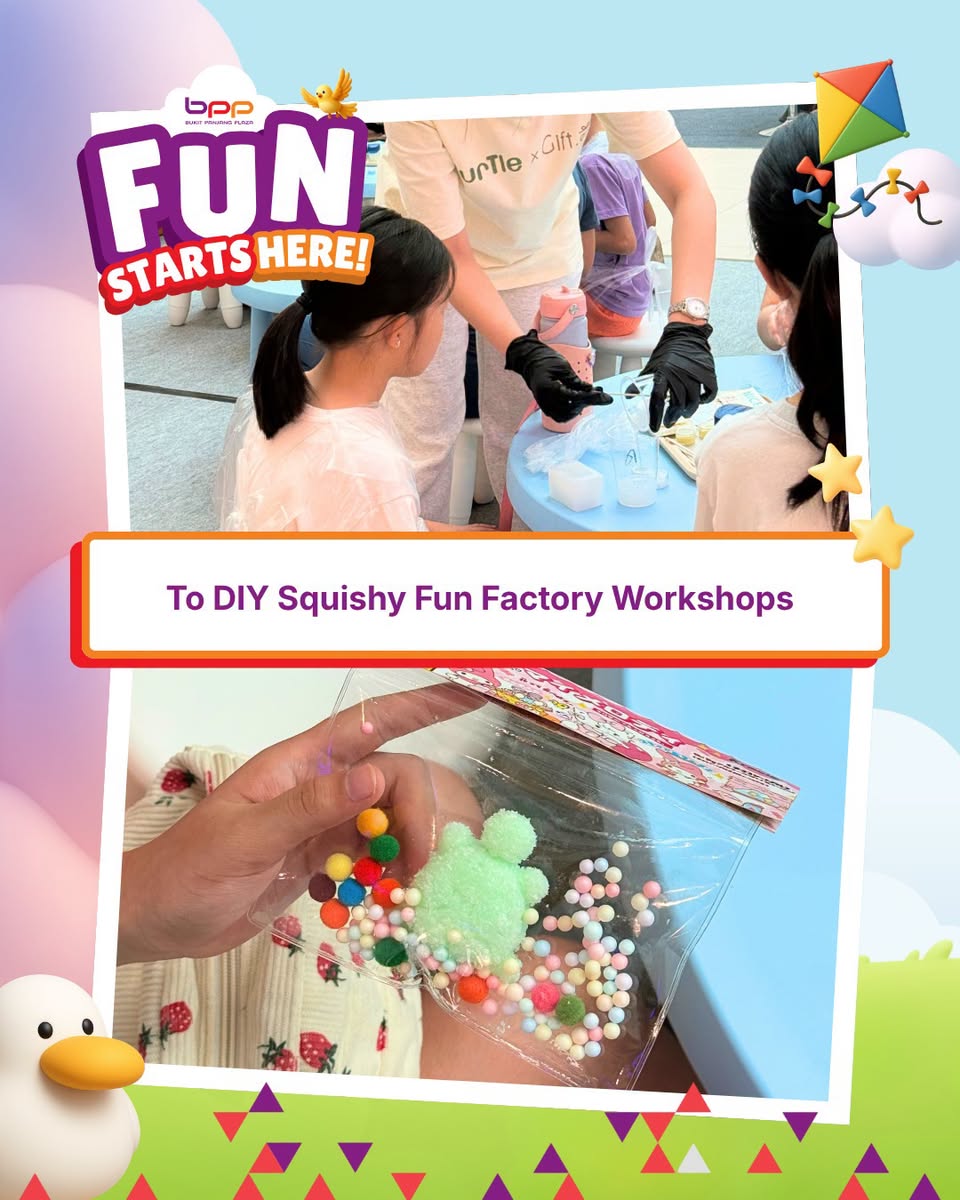 DIY Squishy Fun Factory Workshop at Bukit Panjang Plaza
