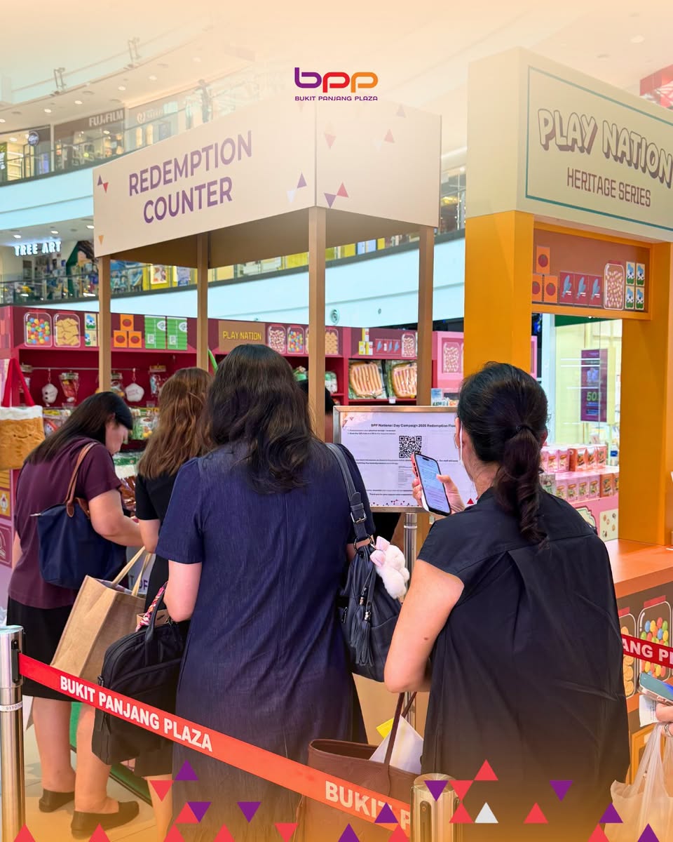 Customers queuing at Play Nation redemption counter at BPP