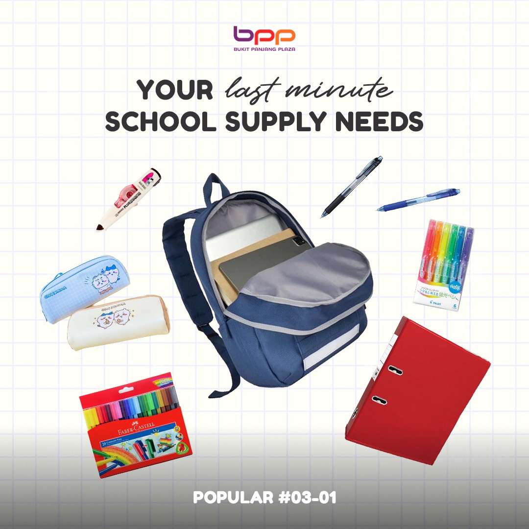 A wide selection of school supplies and stationery at Popular Bookstore Singapore