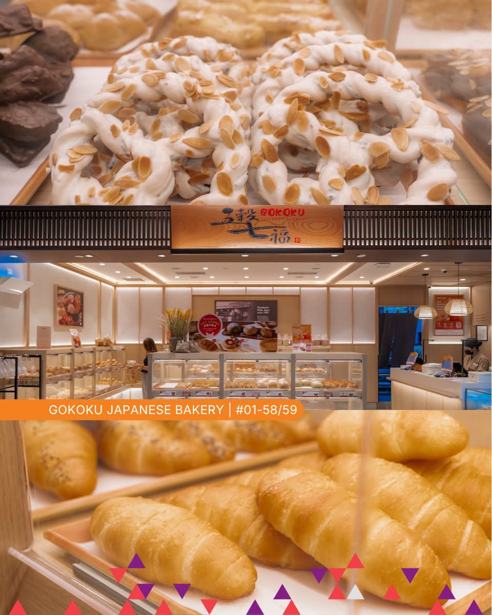 Gokoku Japanese Bakery pastries and display cases