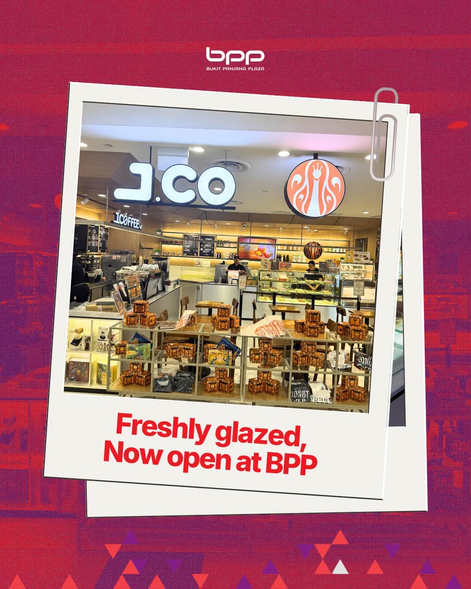 J.CO store entrance and product display at Bukit Panjang Plaza