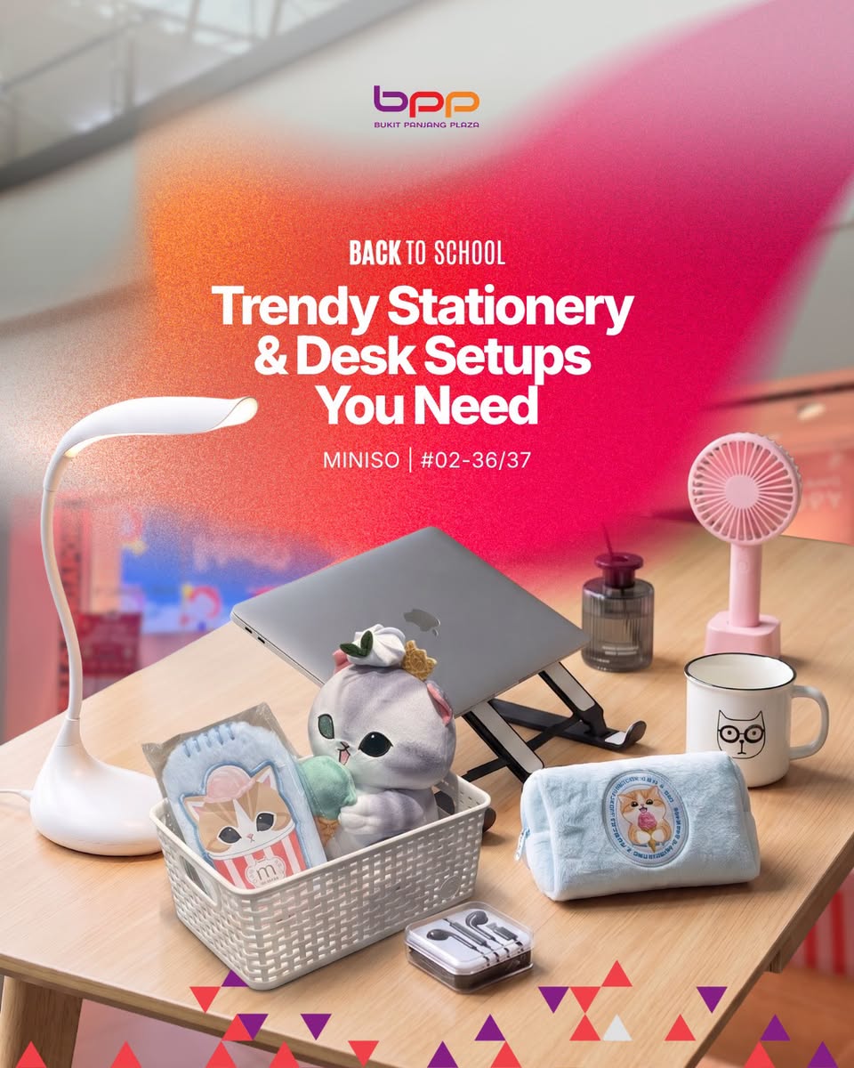 MINISO Back to School Trendy Stationery and Desk Setups at Bukit Panjang Plaza