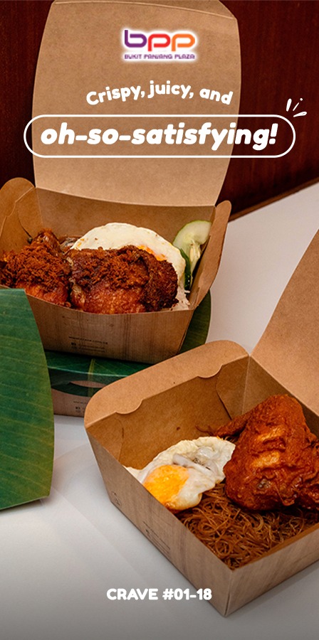 Crispy chicken dish from CRAVE Nasi Lemak