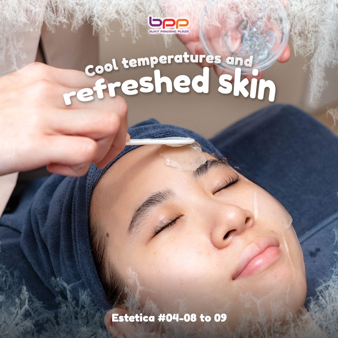 A person receiving a cryo facial treatment, highlighting skin revitalization.