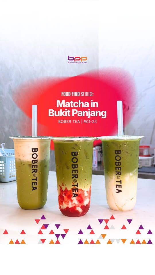 Bober Tea matcha drink varieties