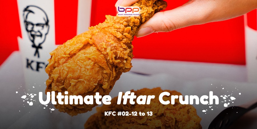 A golden, crispy fried chicken feast laid out for Iftar.