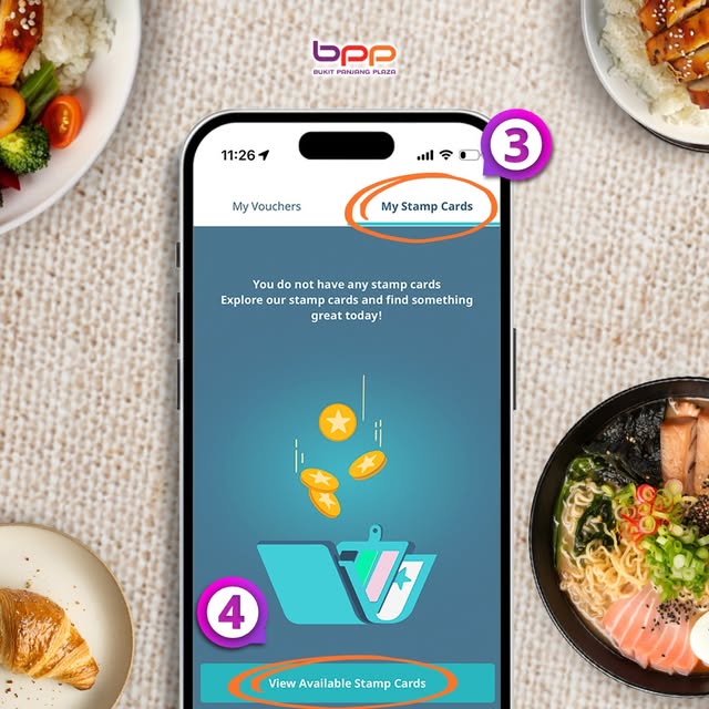 Promotional image for dining rewards at Bukit Panjang Plaza