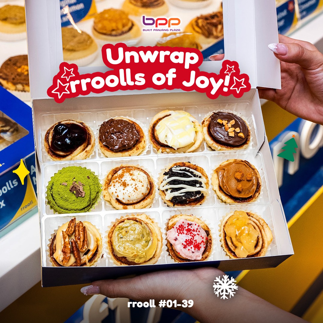 A vibrant food court or restaurant interior during the holiday season.