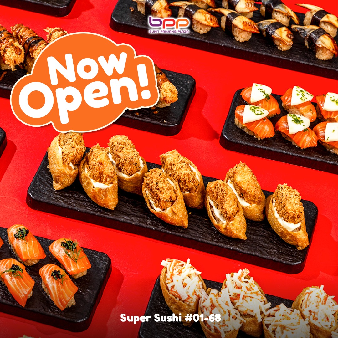 A vibrant selection of freshly prepared sushi from SuperSushi