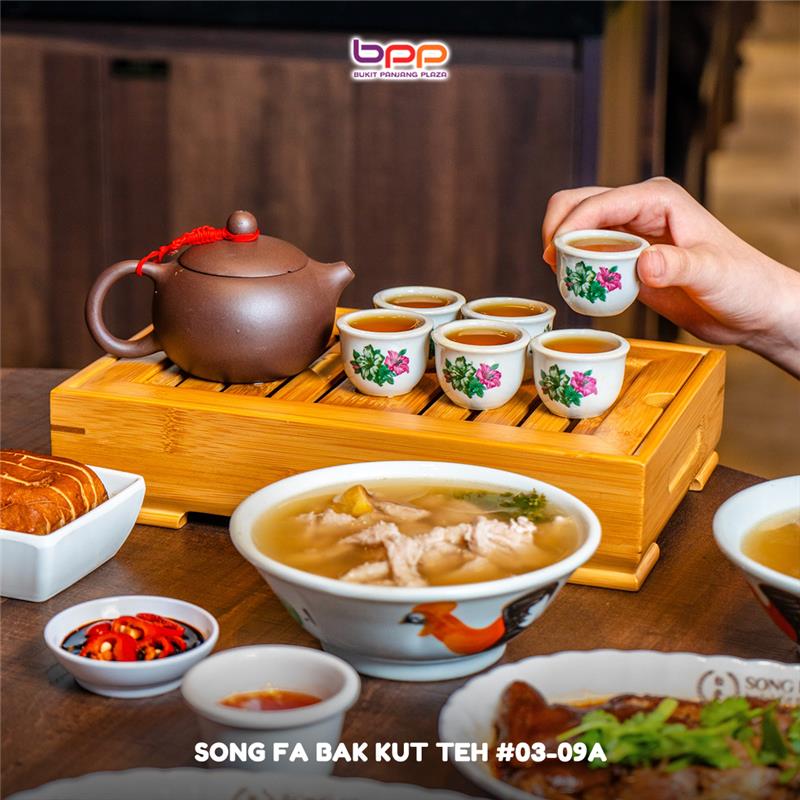 Delicious food options available at Bukit Panjang Plaza.