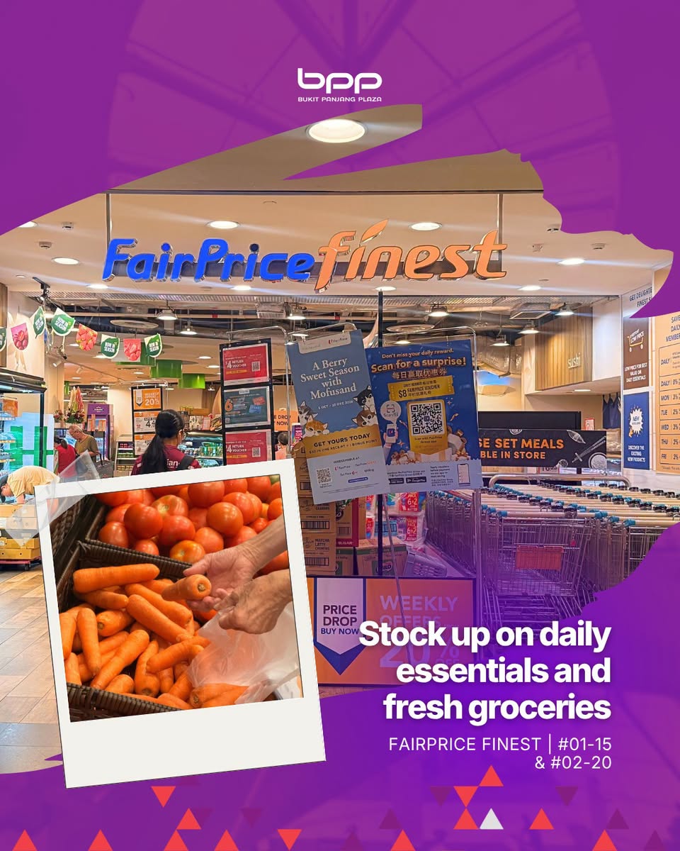 FairPrice Finest groceries at Bukit Panjang Plaza