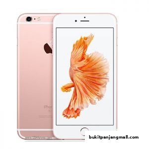 A rose gold iPhone 6s is displayed, showcasing its sleek design and vibrant screen.