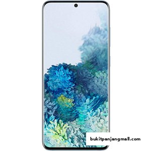 A modern smartphone displaying a vibrant, abstract wallpaper on its screen.