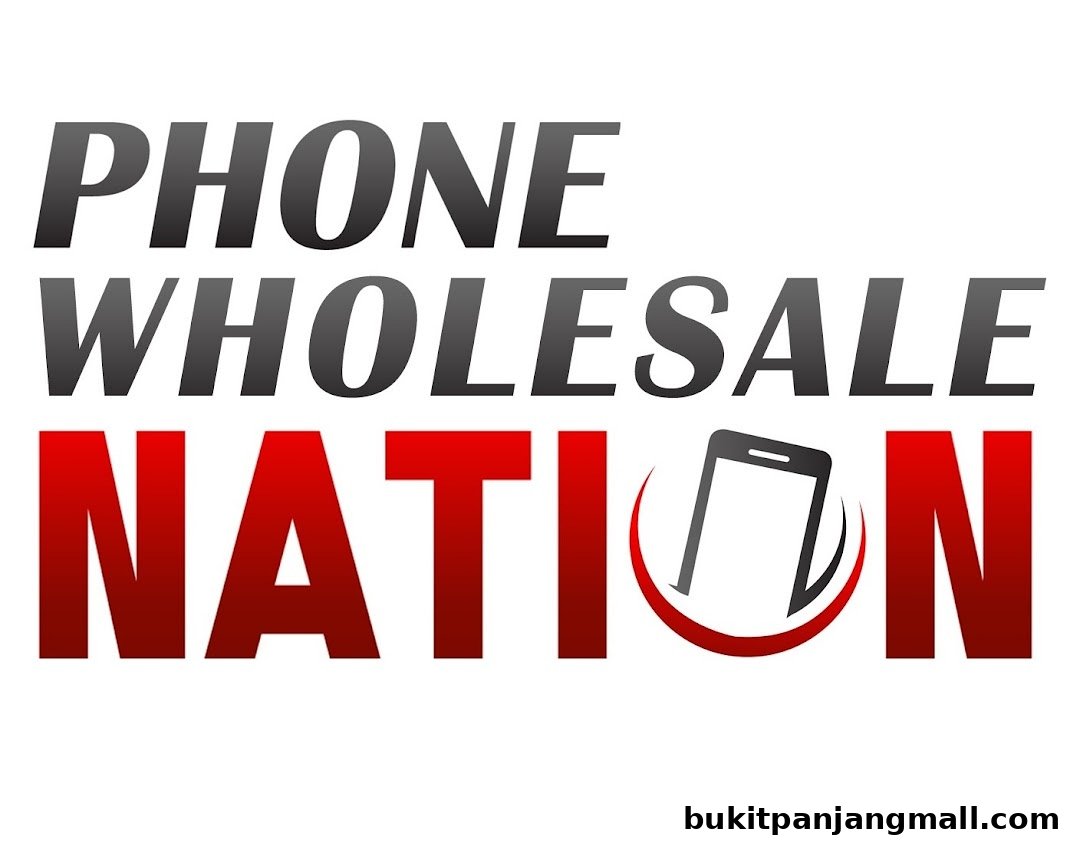 The logo for Phone Wholesale Nation features bold text and a stylized smartphone icon.