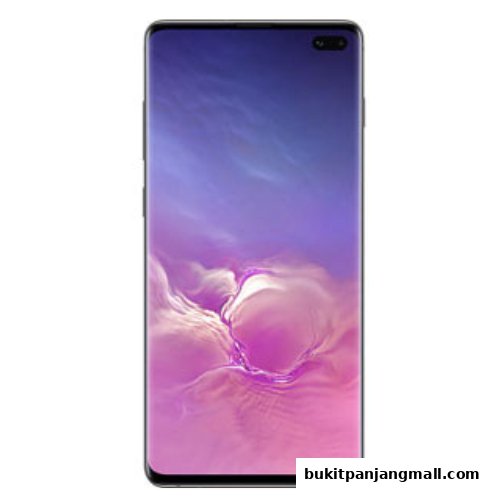 A modern smartphone with a vibrant purple and pink abstract wallpaper.