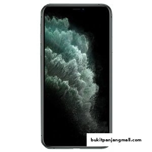 A dark smartphone with a vibrant, abstract wallpaper displayed on its screen.