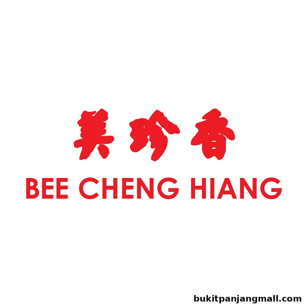 The logo for Bee Cheng Hiang, featuring red Chinese characters and the English name.