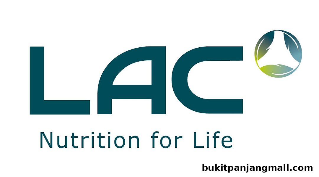 The logo for LAC Nutrition for Life, featuring the brand name and a circular emblem with leaves.