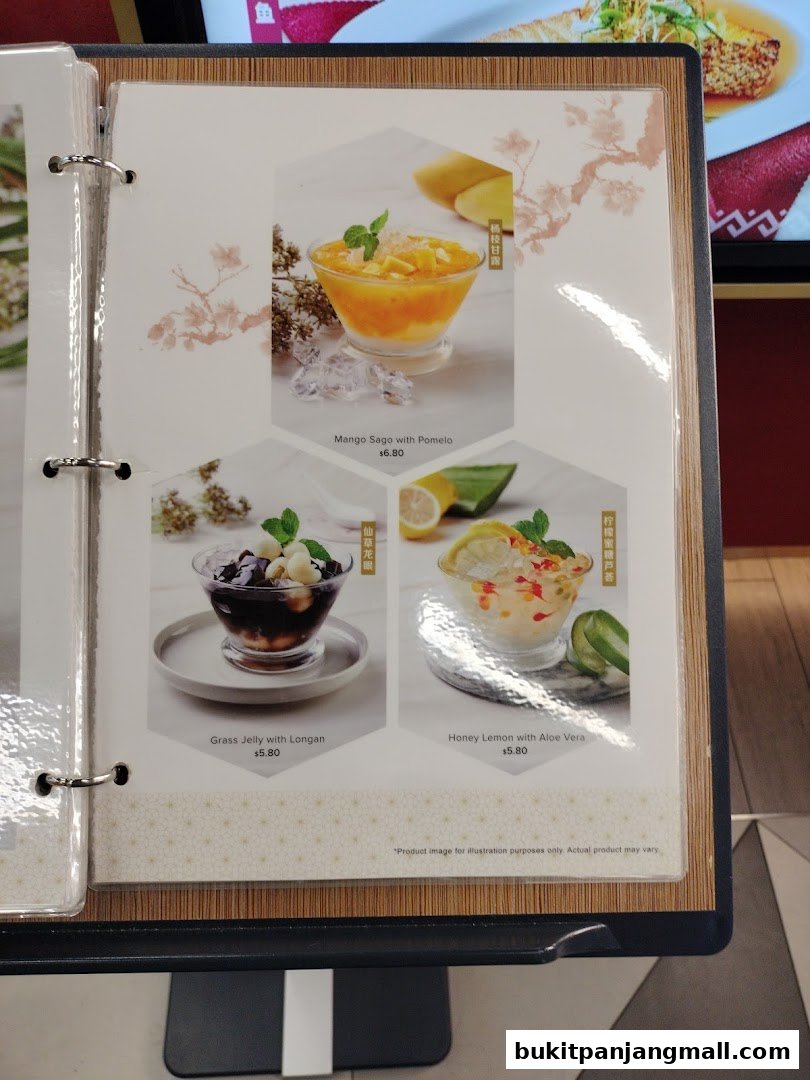 A menu page from Lao Huo Tang featuring three dessert options with prices.
