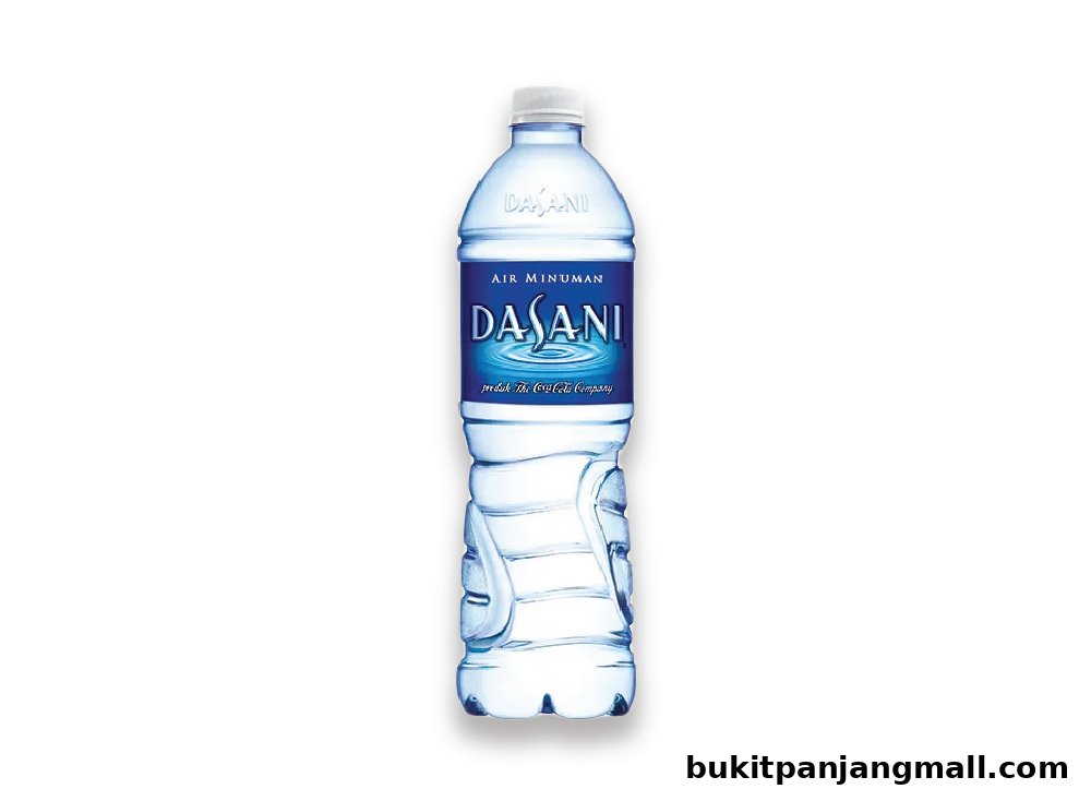 A bottle of Dasani drinking water with its label clearly visible.
