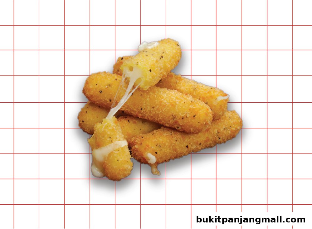 A pile of golden-brown mozzarella sticks with melted cheese stretching out.