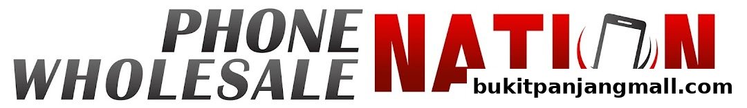 Logo for Phone Wholesale Nation, featuring bold text and a stylized smartphone.