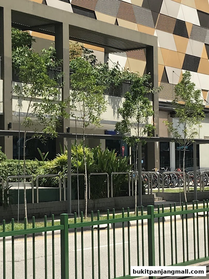Exterior view of Shines Key and Shoe shop with plants and bicycles parked outside.