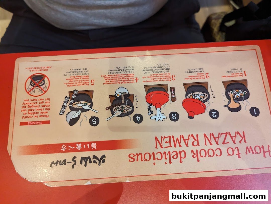 A guide on how to cook delicious Kazan Ramen with illustrated steps and warnings.