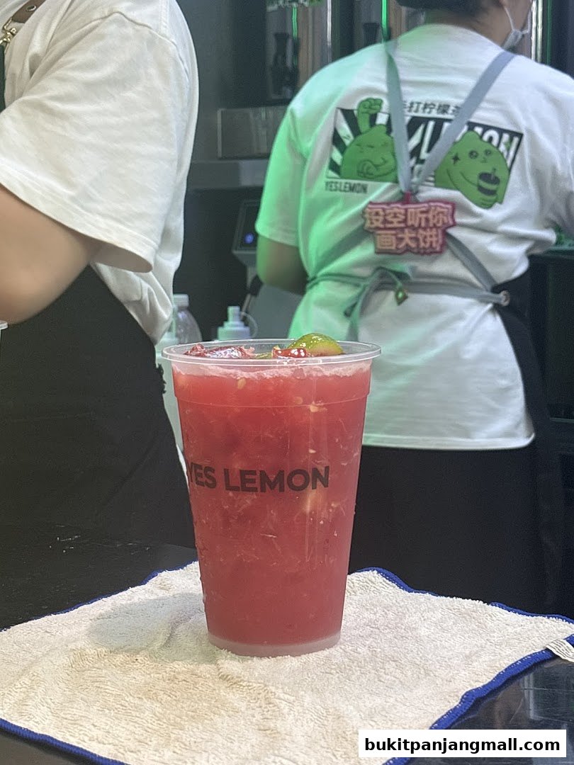 A refreshing watermelon drink with lime from YES LEMON.