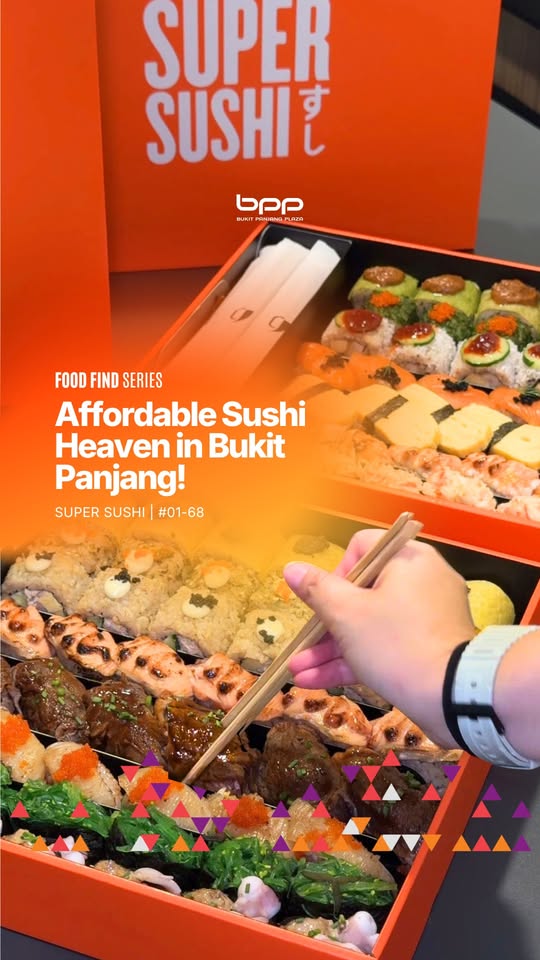 Super Sushi party boxes at Bukit Panjang Plaza
