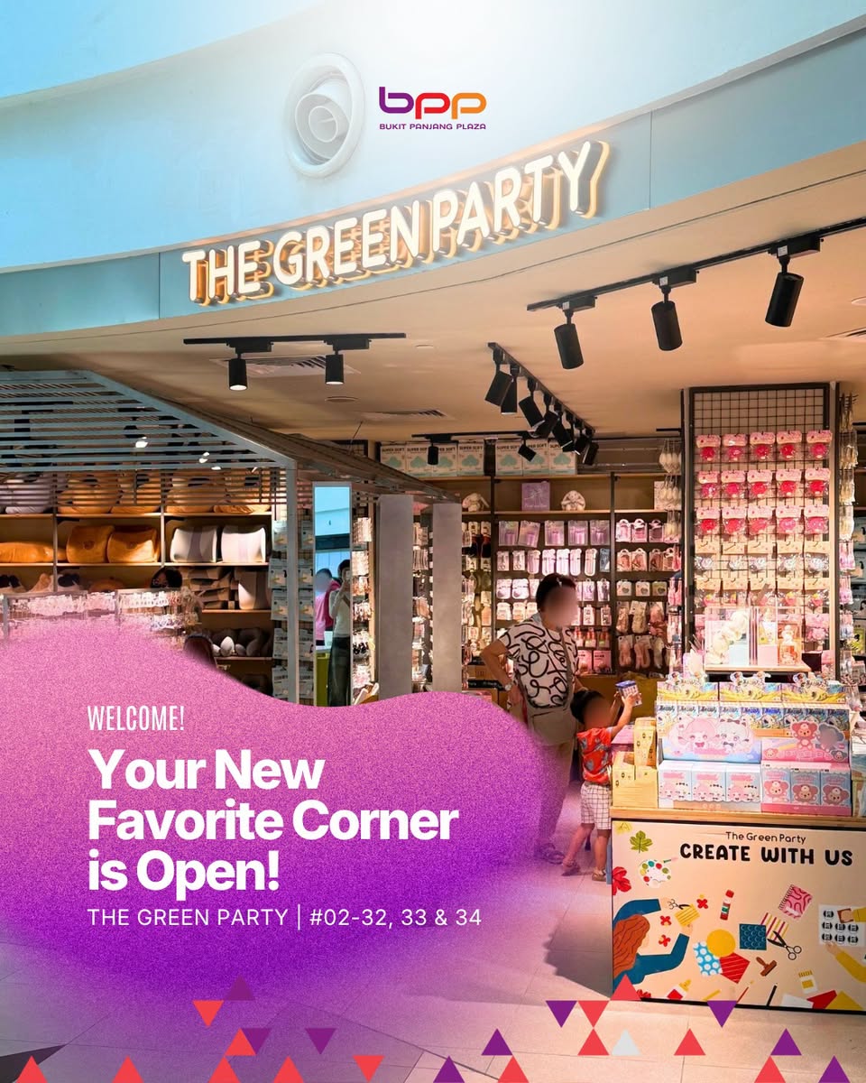 The Green Party storefront at Bukit Panjang Plaza