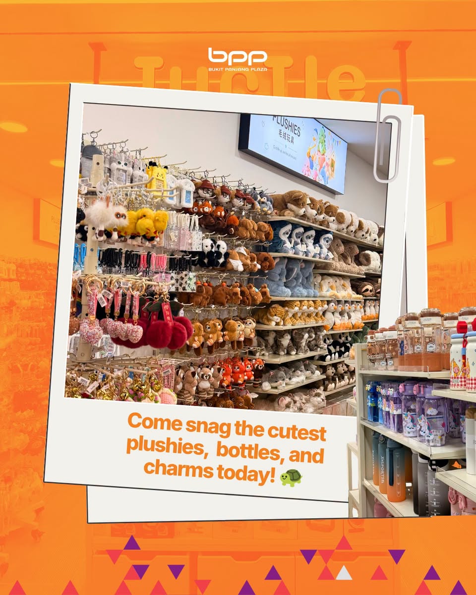 Plushies, bottles and charms at Turtle Bukit Panjang Plaza
