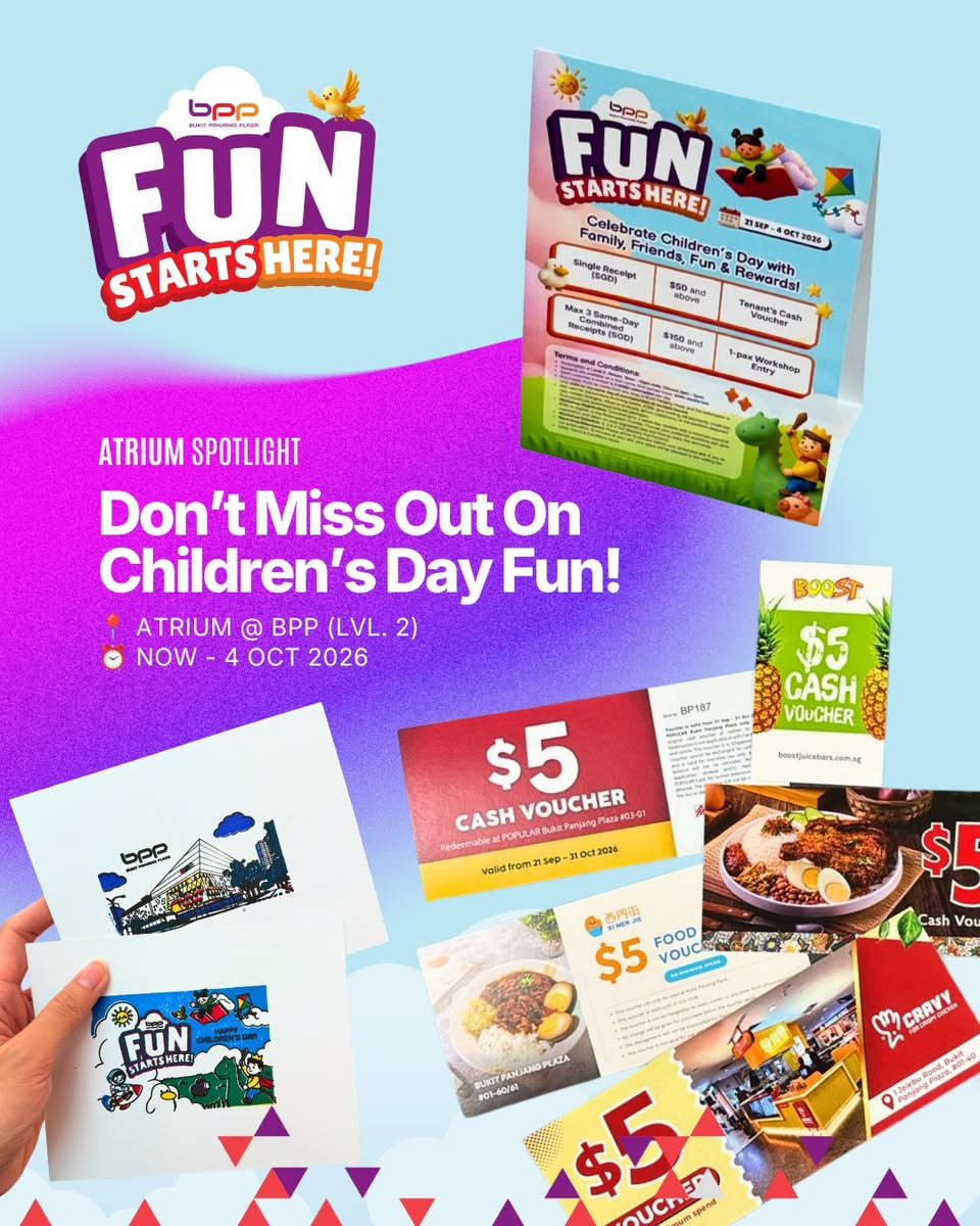 Bukit Panjang Plaza Children's Day event poster